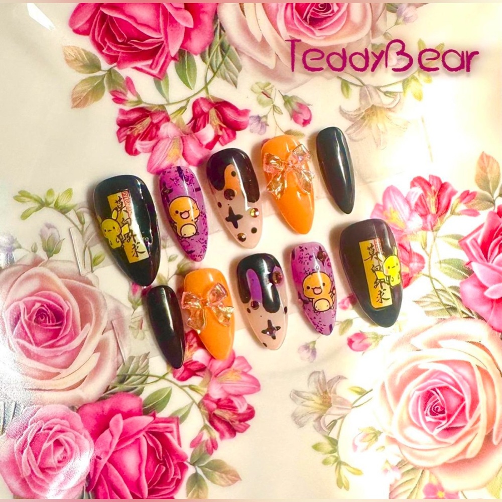 🔥 Sweet Charmander 🔥 ฅ՞•ﻌ•՞ฅ PressOn Nails